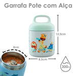 Pote Térmico Com Alça 300Ml Jungle - Verde