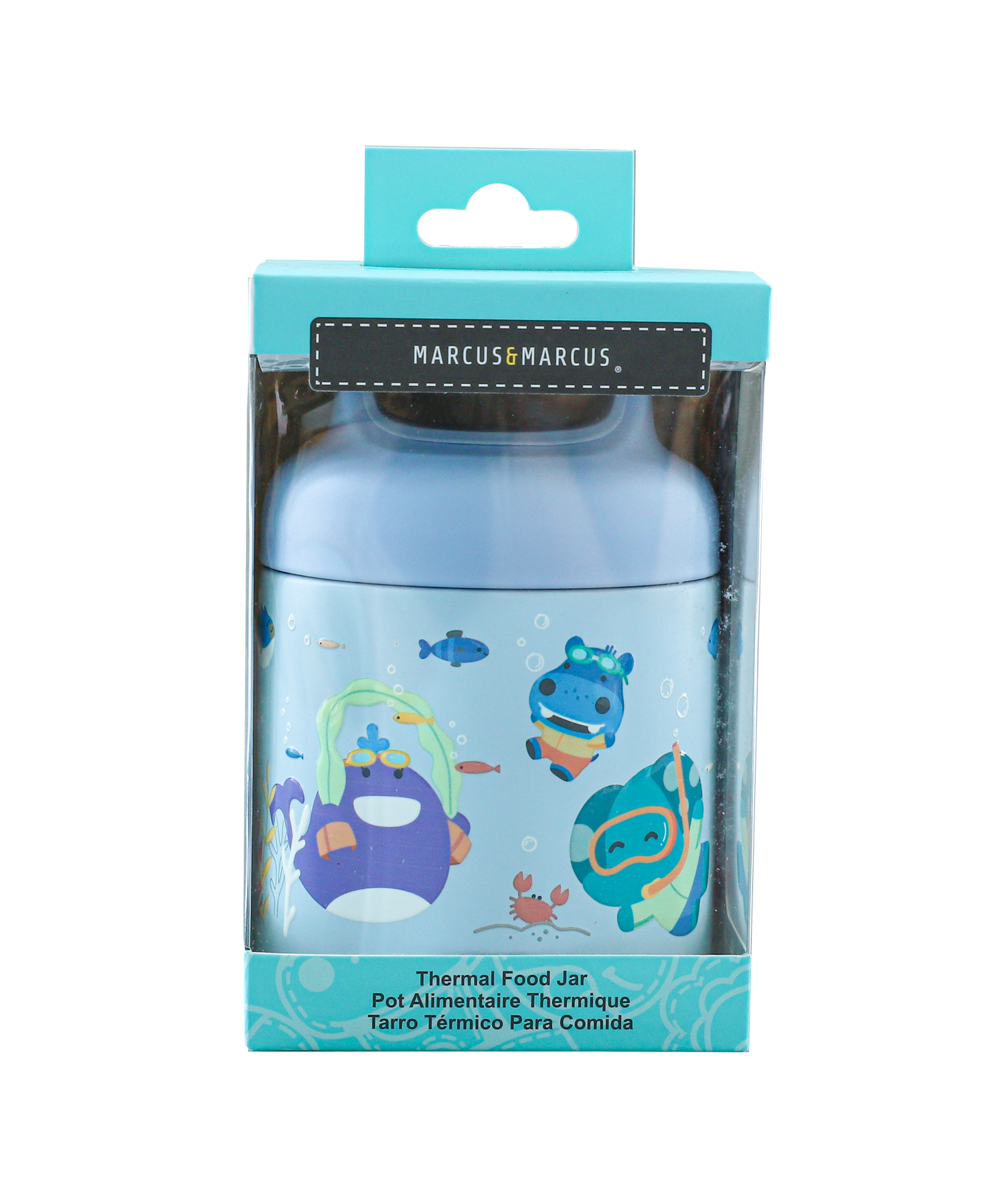 Pote Térmico com Alça 300 ml Sealife - Azul