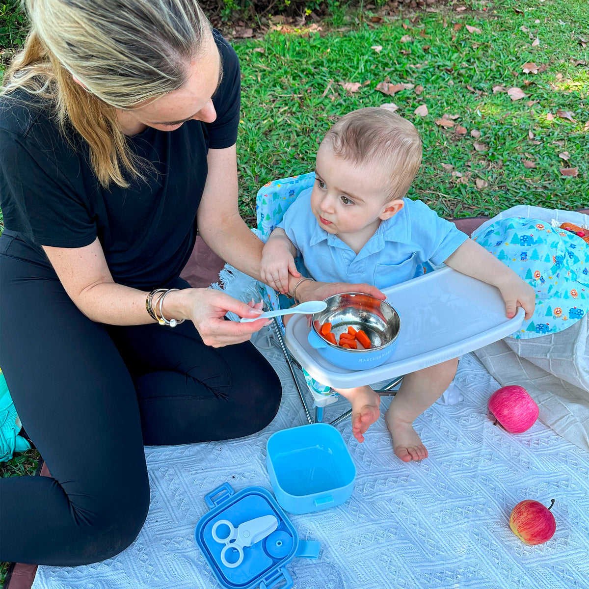 Cadeira Baby Outdoor Dobrável Camping - Azul