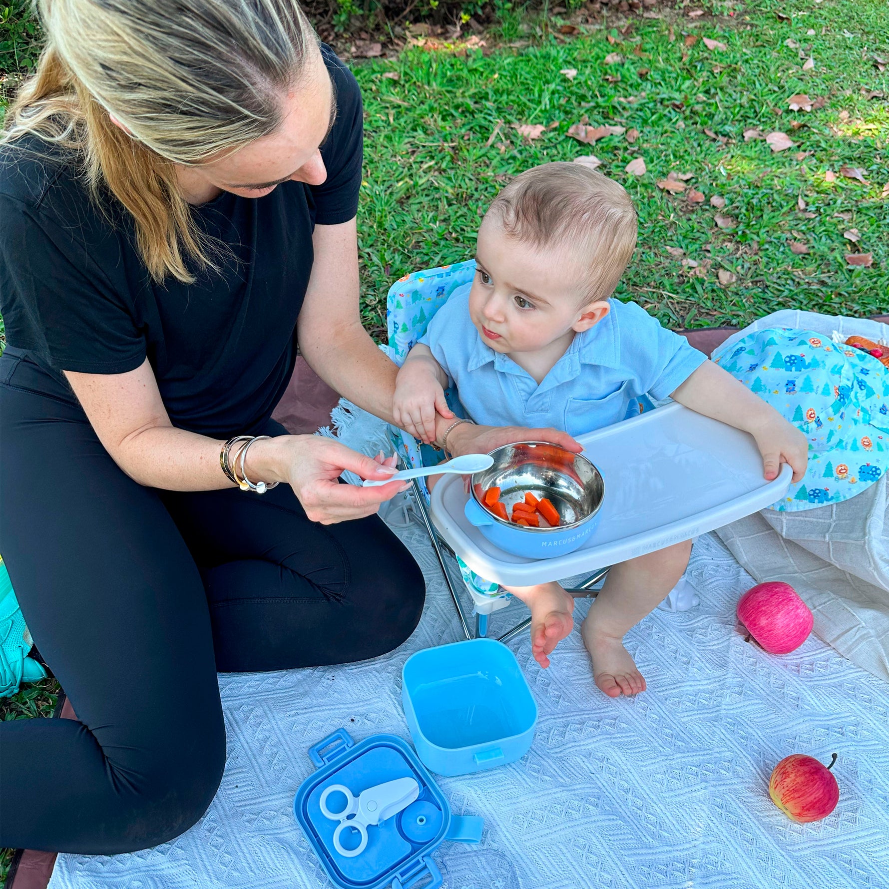 Cadeira Baby Outdoor Dobrável Camping - Azul