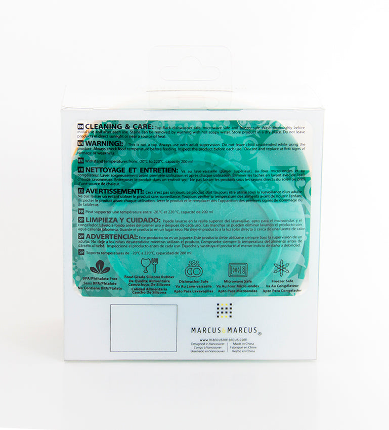 Kit com 2 Tigelas em Silicone 200 ml - Amarelo e Verde
