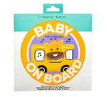 Baby On Board Para Carro/Vidro Girafa Lola - Amarelo