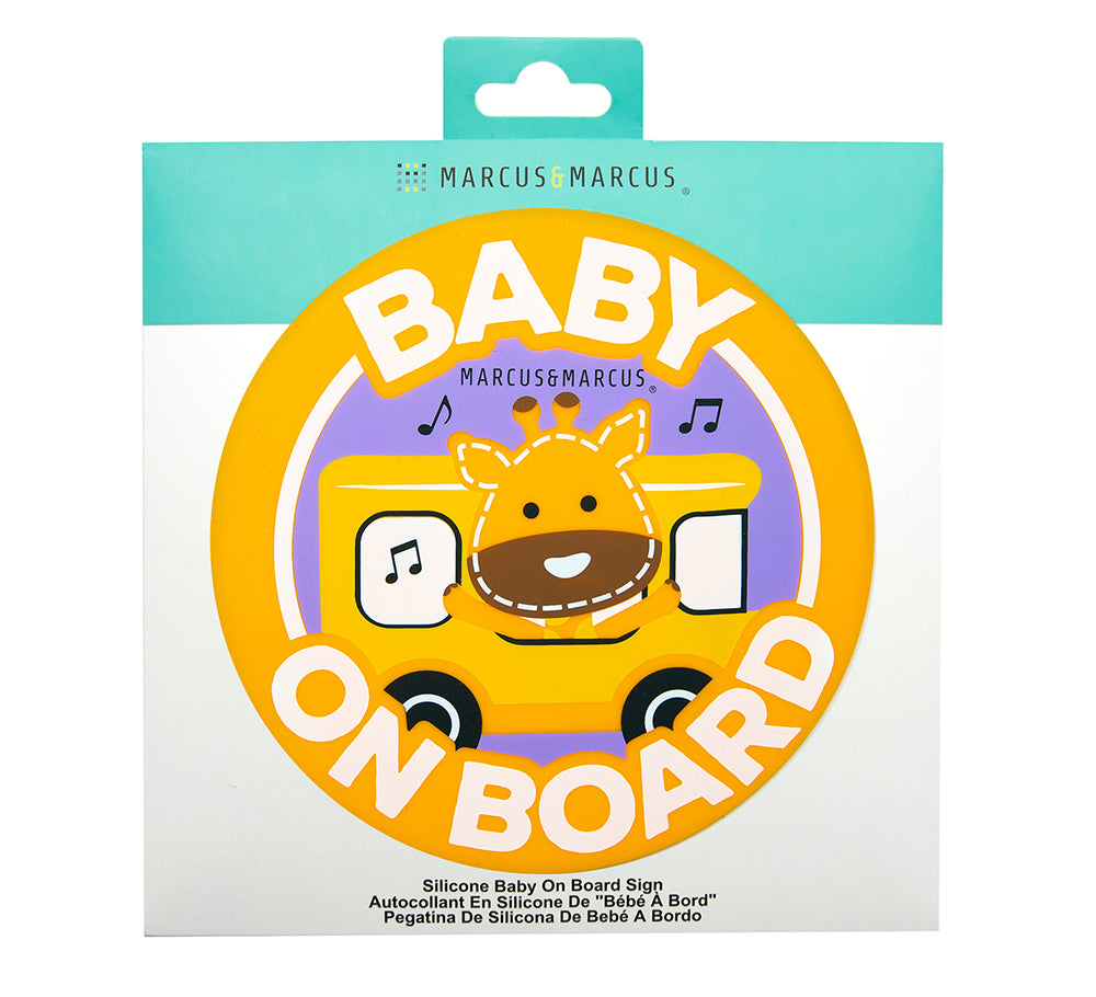 Baby On Board Para Carro/Vidro Girafa Lola - Amarelo