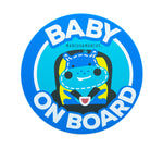 Baby On Board Para Carro/Vidro Hipopótamo Lucas - Azul
