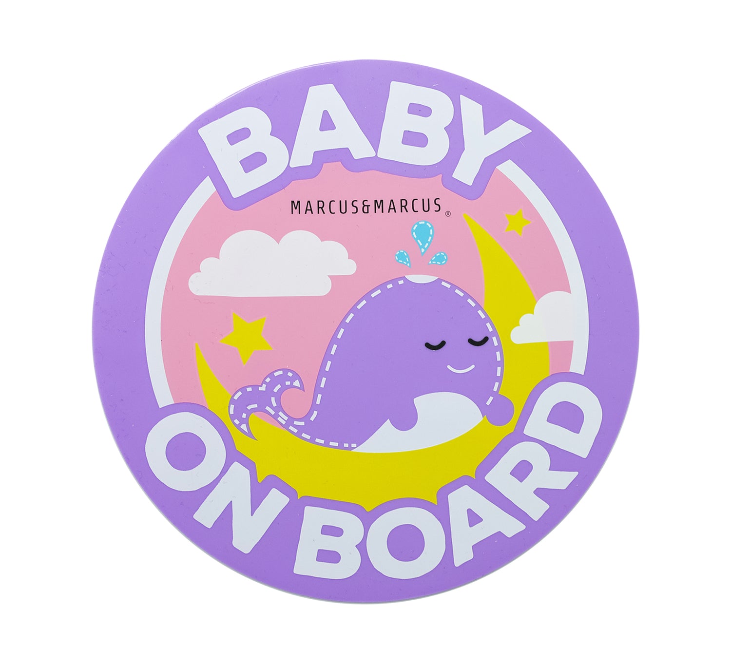 Baby On Board Para Carro/Vidro Baleia Willo - Lilás