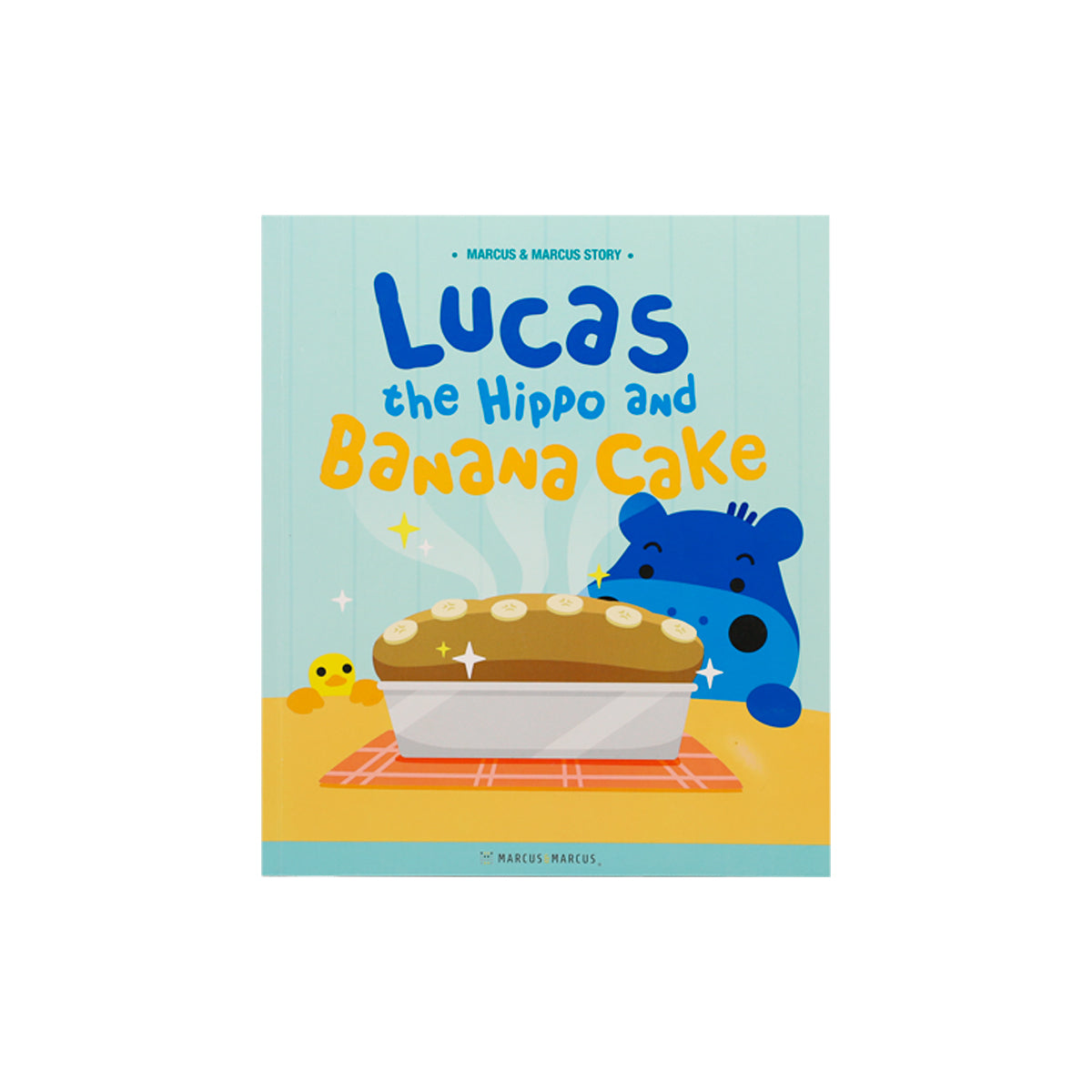 Livro - Lucas The Hippo And Banana Cake Hipopótamo Lucas - Azul
