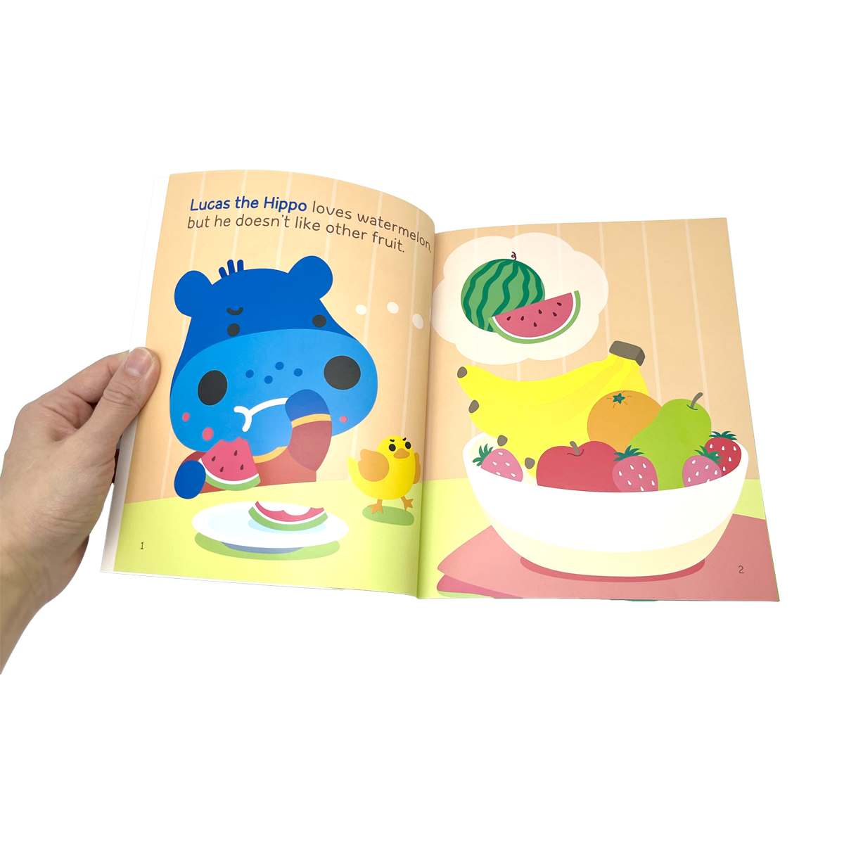 Livro - Lucas The Hippo And Banana Cake Hipopótamo Lucas - Azul