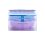 Kit Com 2 Tigela Em Silicone 200Ml Azul E Lilás