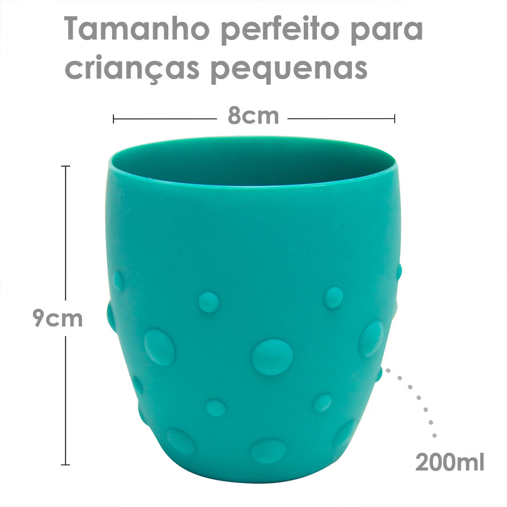 Copo Treinamento 200Ml Elefante Ollie - Verde