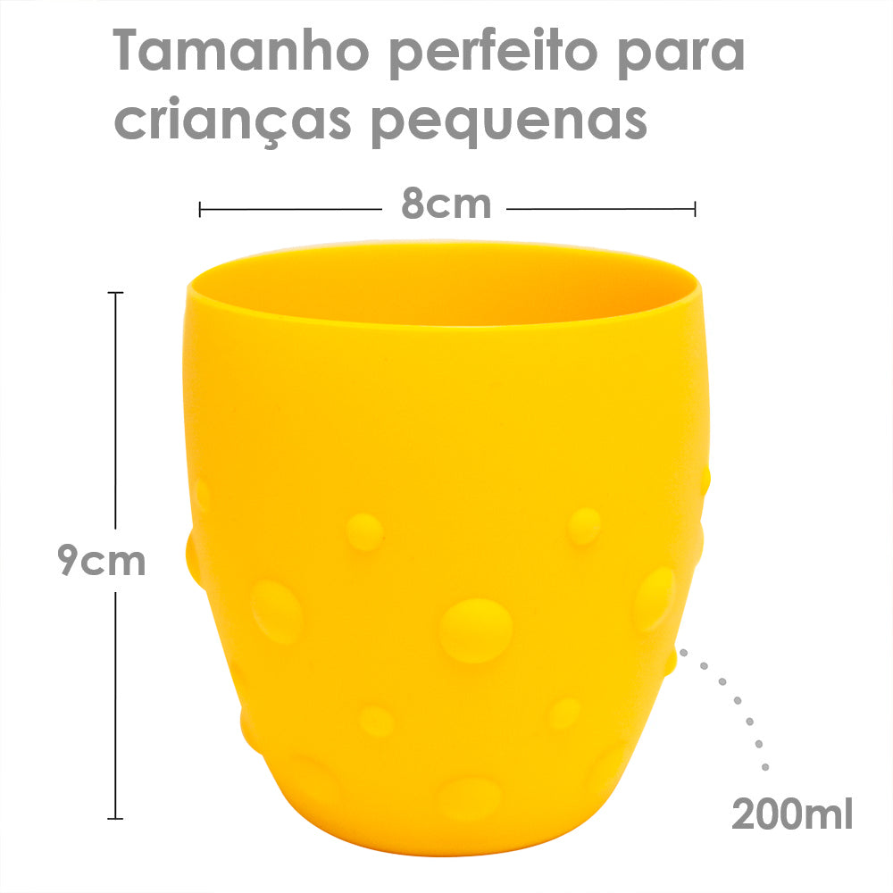 Copo Treinamento 200Ml Girafa Lola - Amarelo