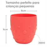 Copo Treinamento 200Ml Leão Marcus - Vermelho