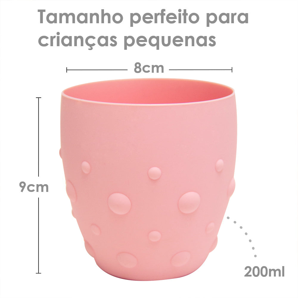 Copo Treinamento 200Ml Porquinha Pokey - Rosa