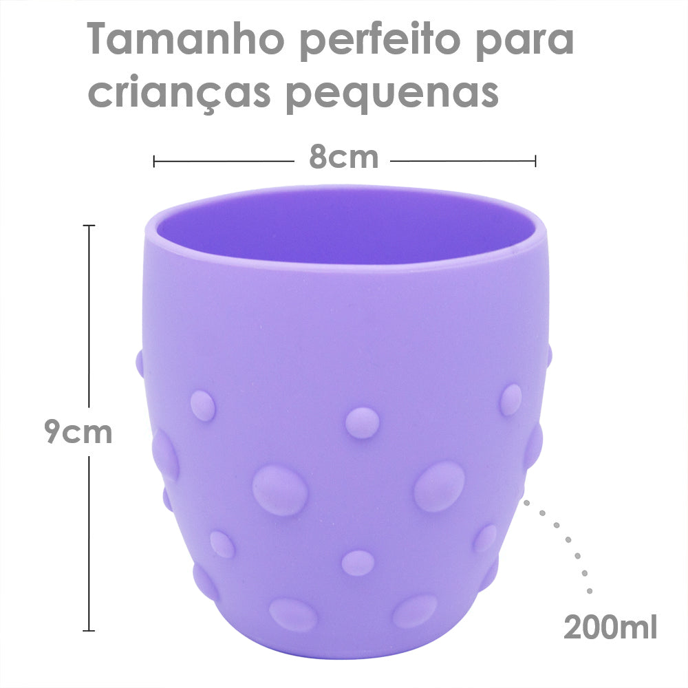 Copo Treinamento 200Ml Baleia Willo - Lilás