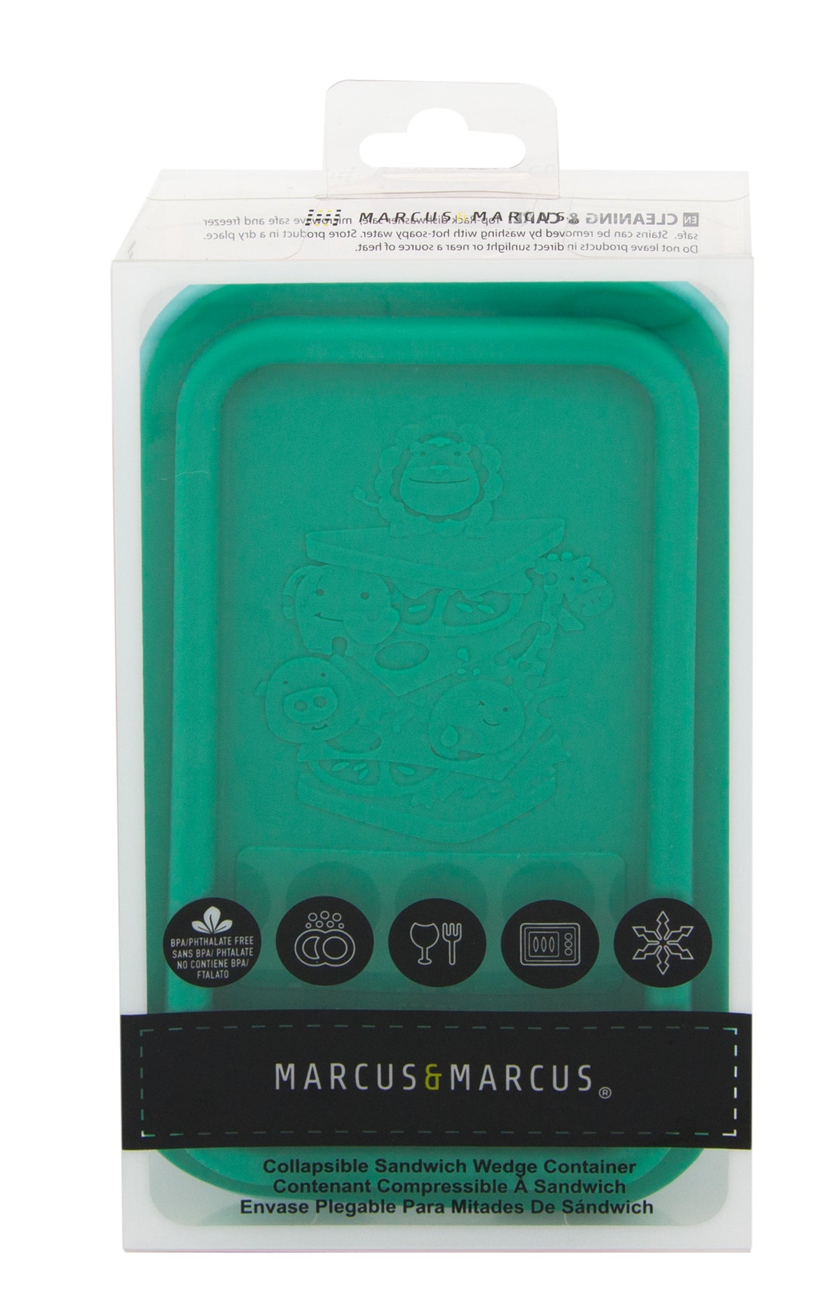 Porta Sanduíche Dobrável E Com Tampa Em Silicone Elefante Ollie - Verde