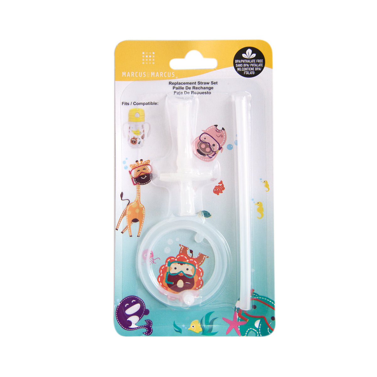 Jogo De Canudo Em Silicone Para Reposição Do Copo De Treinamento Com Canudo