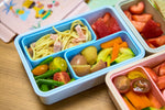 Bento Box Com 2 Divisórias Em Silicone Removíveis 700Ml Sealife - Azul