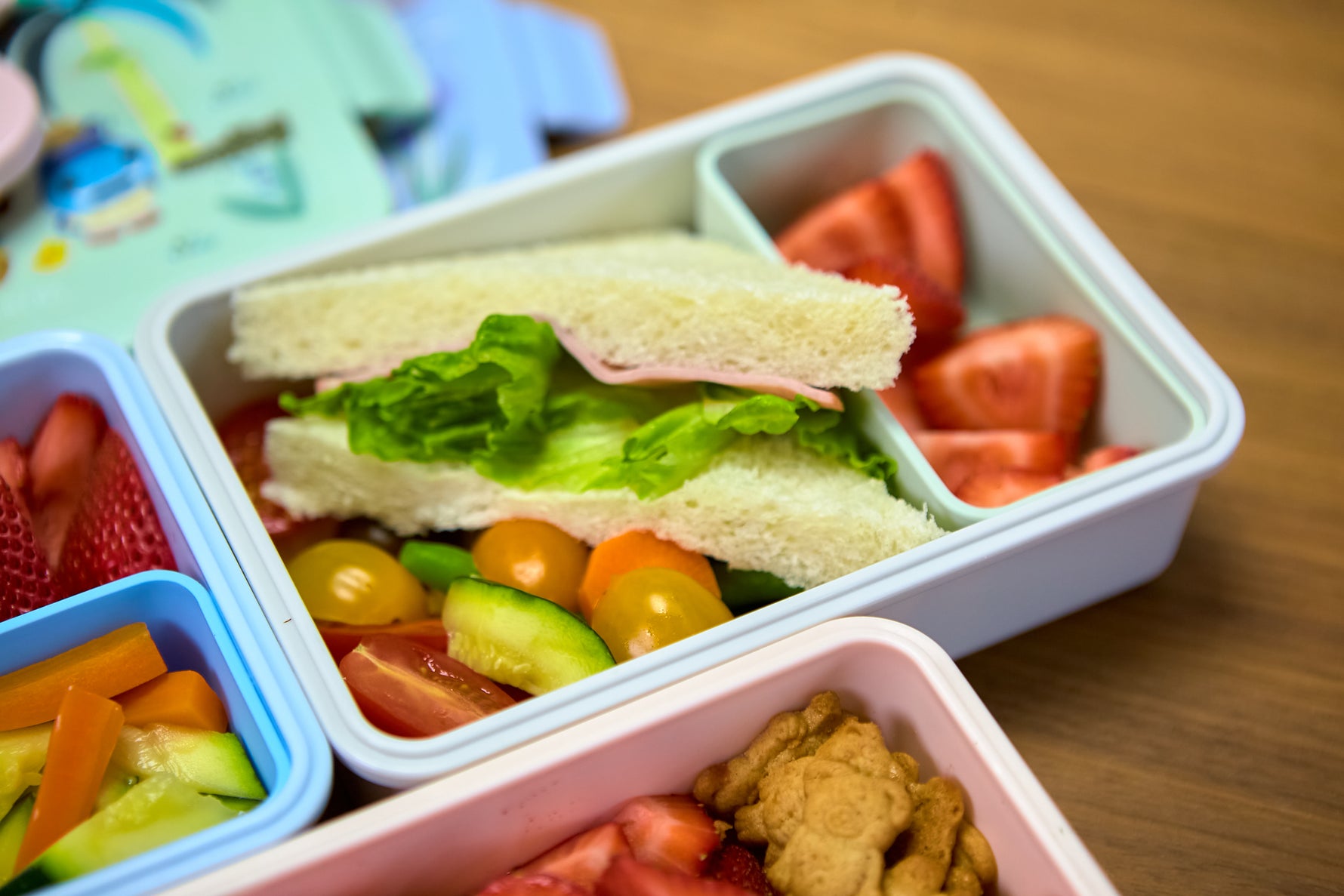 Bento Box Com 2 Divisórias Em Silicone Removíveis 700Ml Jungle - Verde