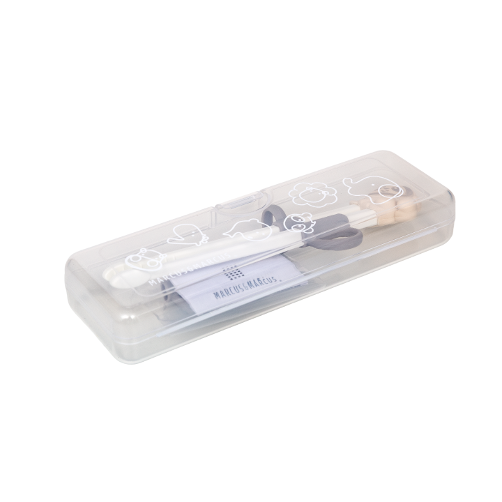 Hashi para Treinamento Kids Panda Pebble com Case - Cinza Claro