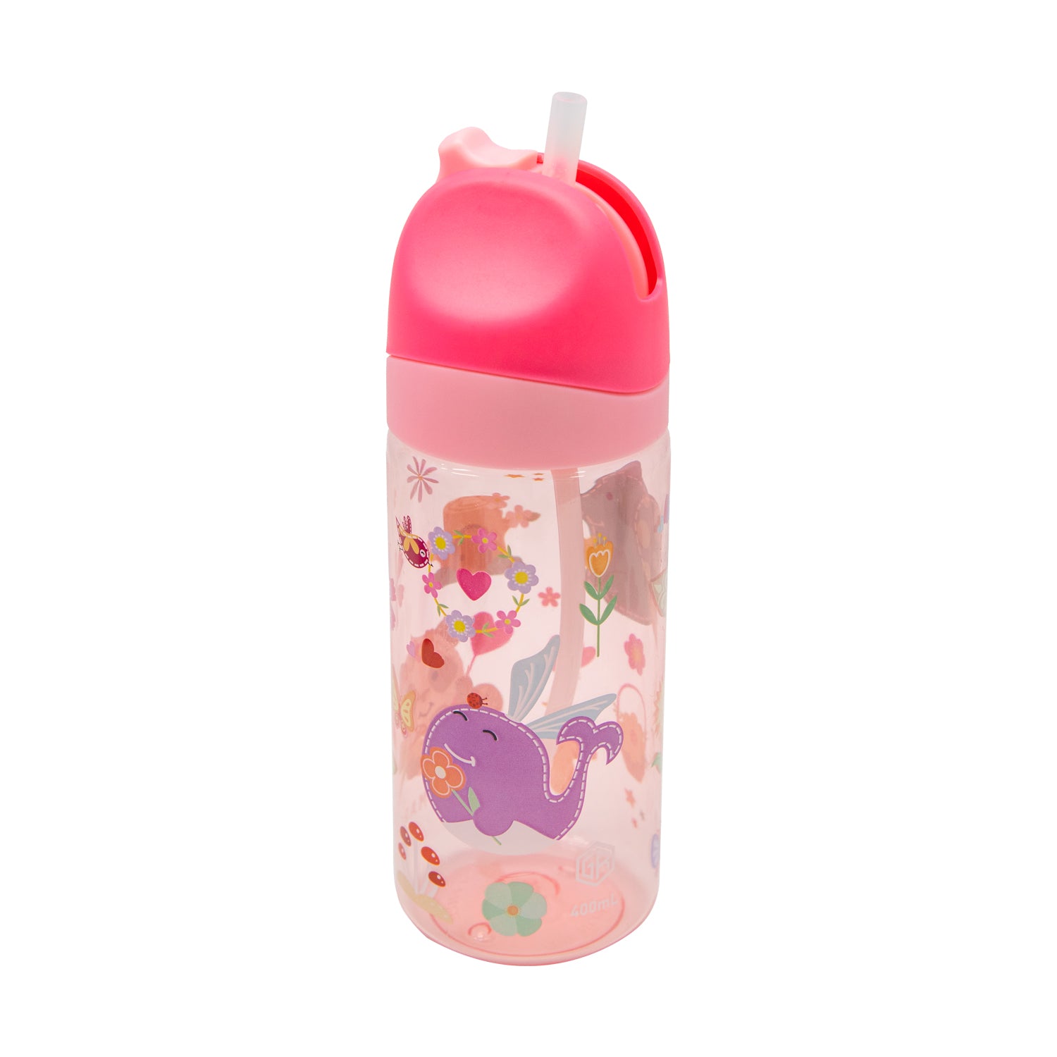 Garrafa Em Tritan Antigermes 400Ml Rosa
