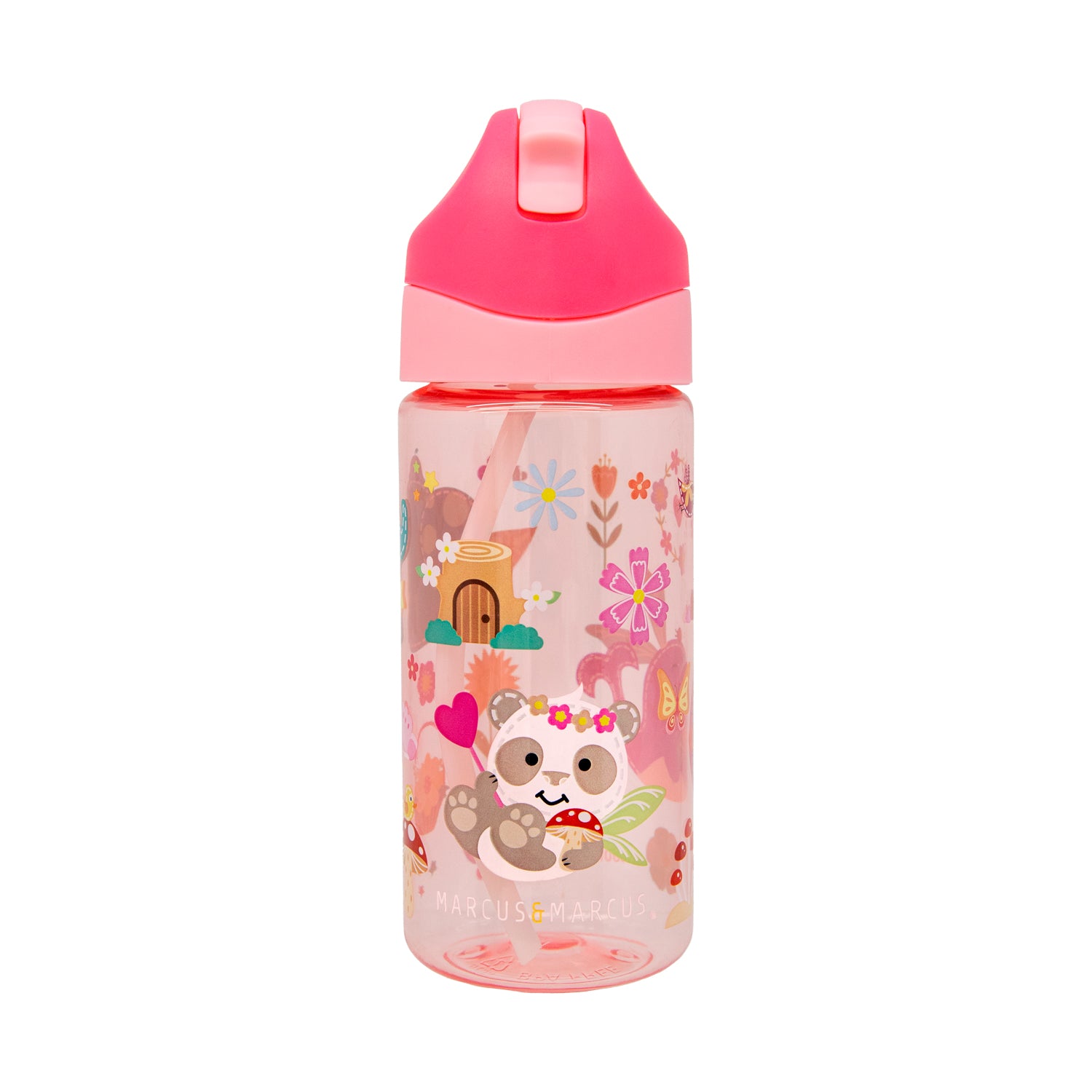 Garrafa Antigermes em Tritan 400 ml Fadas - Rosa