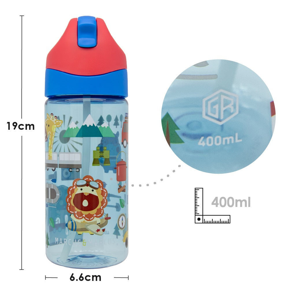 Garrafa Antigermes em Tritan 400 ml Aventura - Azul