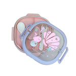 Lancheira Bento Box Com 6 Divisórias E Alça Fundo Do Mar - Rosa
