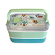 Lancheira Dupla Bento Box 8 Peças Futebol