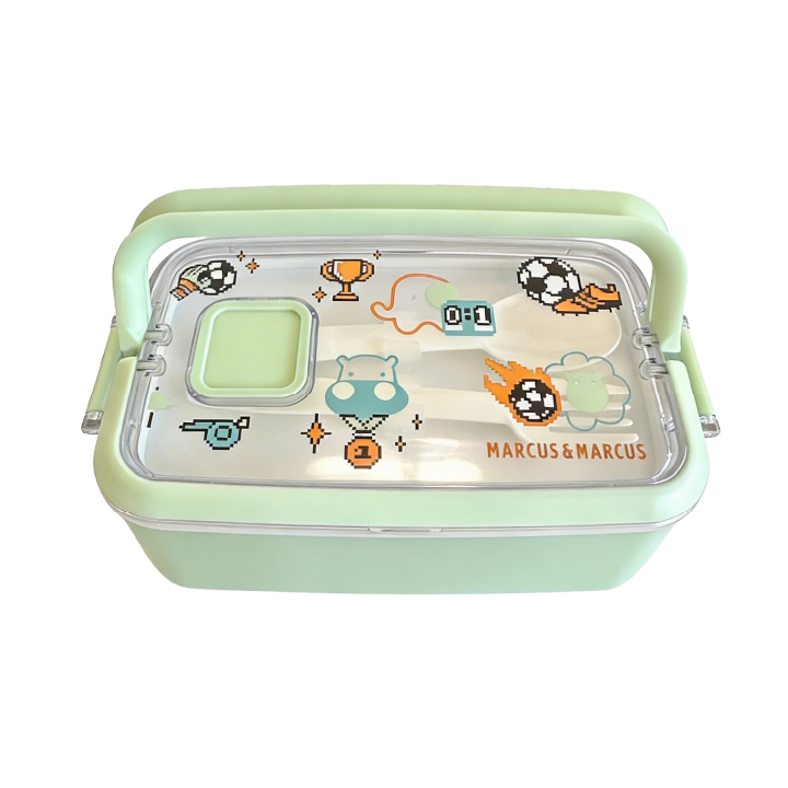 Lancheira Dupla Bento Box 8 Peças Futebol