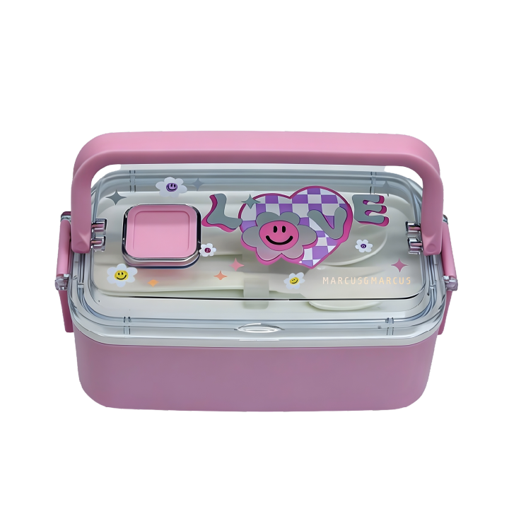 Lancheira Dupla Bento Box 8 Peças Primavera