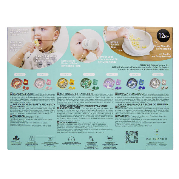 Kit de Alimentação com Copo Anatômico Baleia Willo - Lilás