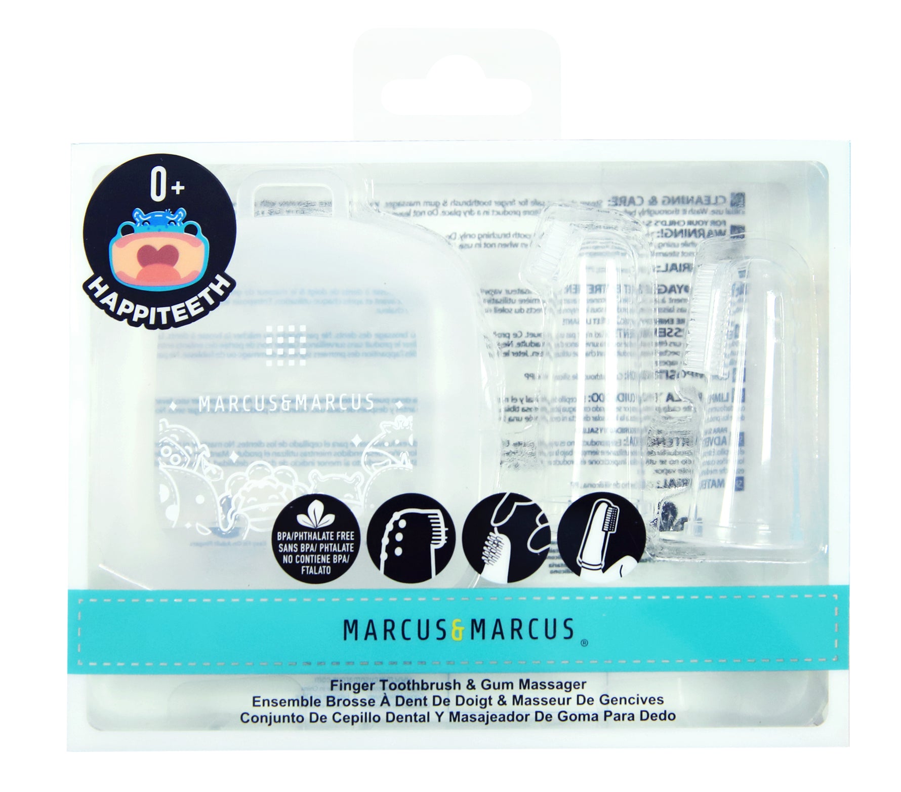 Kit Com 2 Dedeiras Em Silicone Com Case