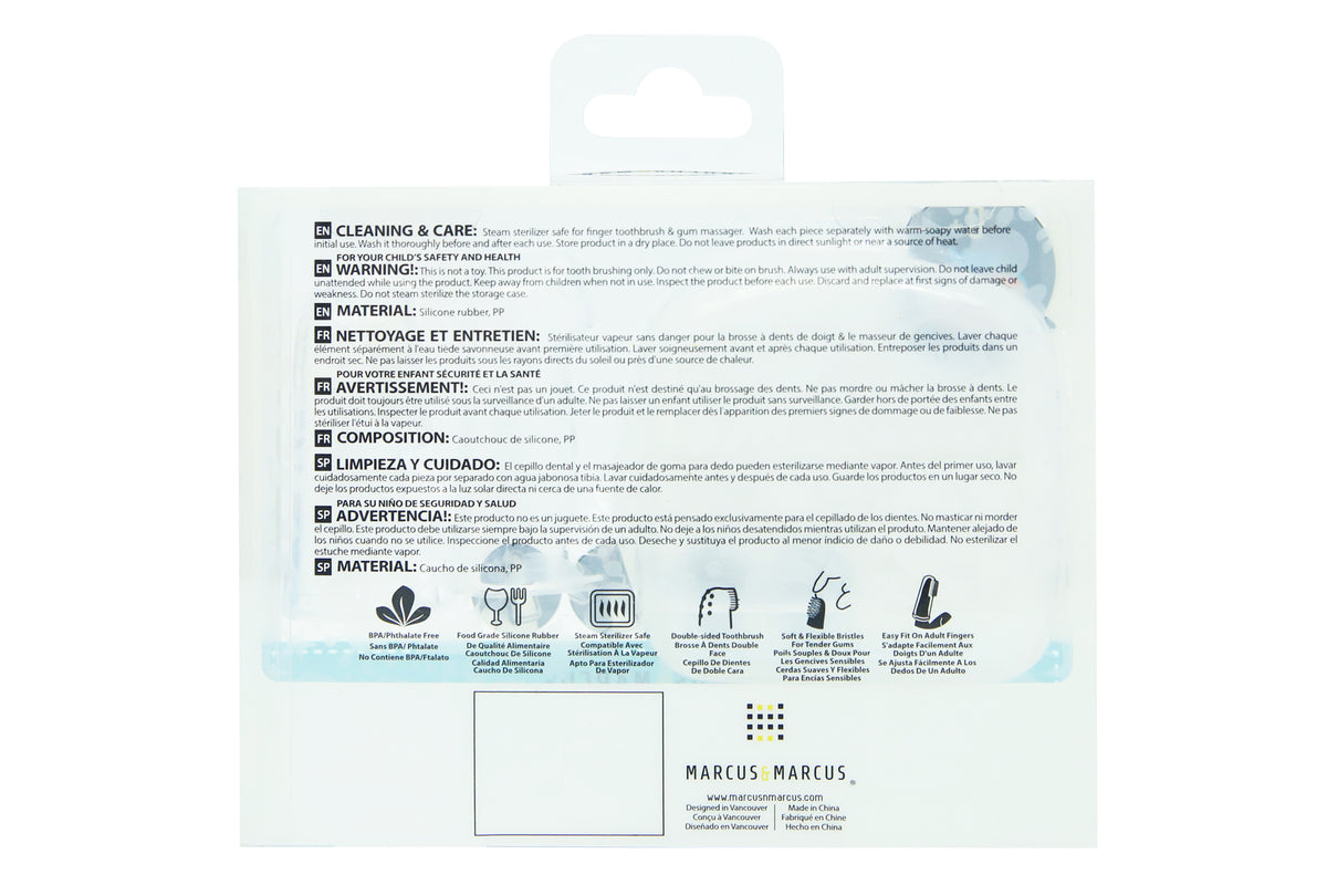 Kit Com 2 Dedeiras Em Silicone Com Case