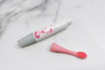 Massageador De Gengiva Elétrico Com Refil Silicone Rosa