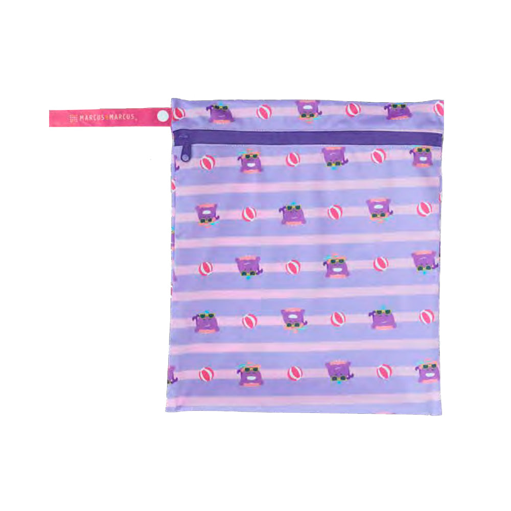 Bag Impermeável (30X40Cm) Baleia Willo - Lilás E Rosa