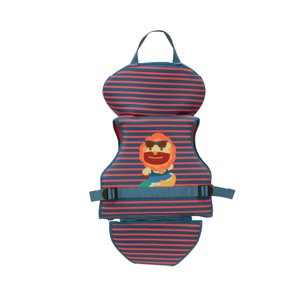 Colete Flutuador Infantil com Apoio para Pescoço Leão Marcus - Vermelho e Azul Único