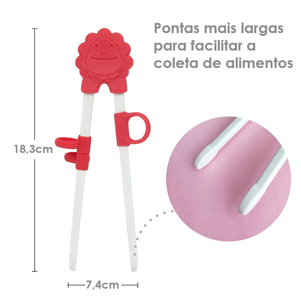 Hashi para Treinamento com Argolas Ajustáveis Leão Marcus - Vermelho
