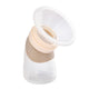 Bomba Coletora E Mamadeira Angulada Em Silicone 120Ml Creme