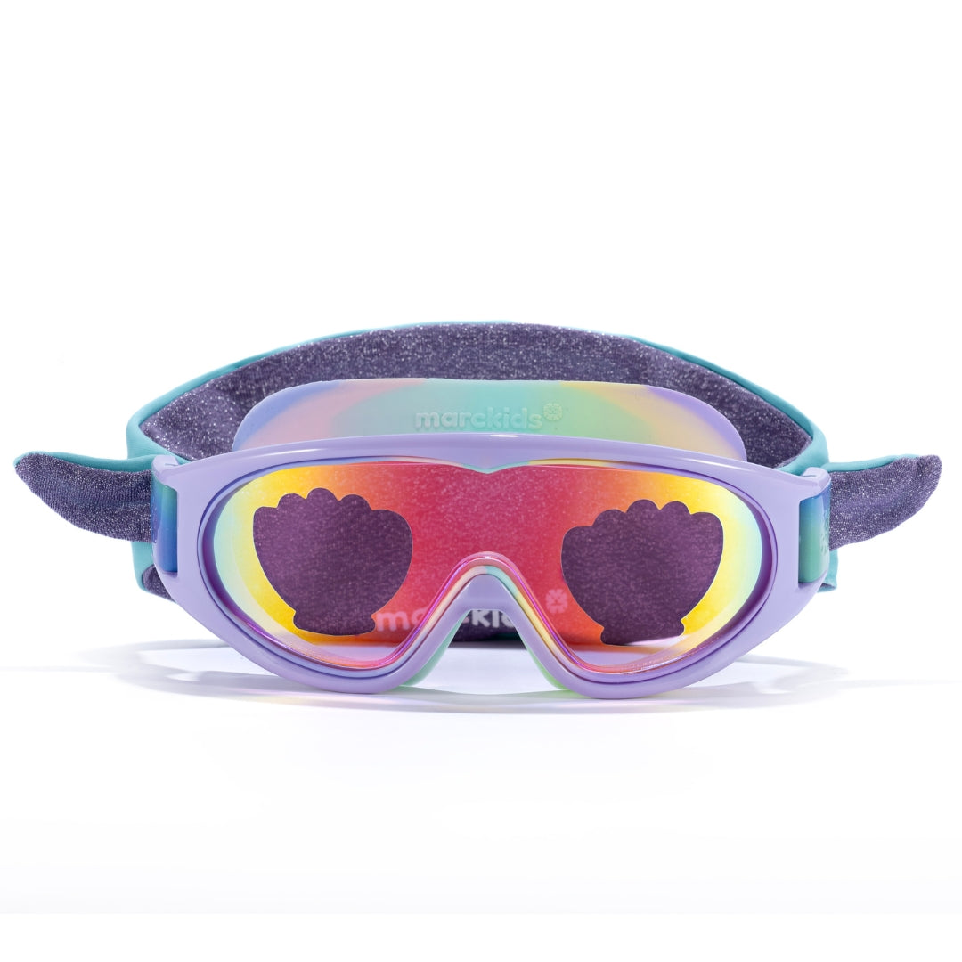 Óculos De Natação Com Bandana Gatinha Sereia - Rosa Único