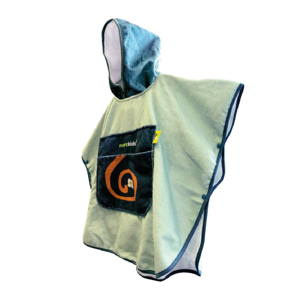 Toalha-Poncho Répteis Da Selva - Verde E Azul Único