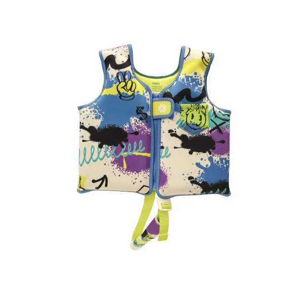 Colete Flutuador Infantil Neon Artístico