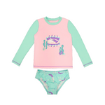 CONJUNTO CAMISETA E CALCINHA UV +50 GATINHA SEREIA