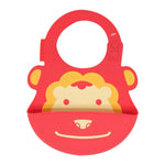 BABADOR EM SILICONE LEÃO MARCUS - VERMELHO