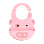 BABADOR EM SILICONE PORQUINHA POKEY - ROSA