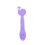 Colher Em Silicone Para Papinha Baleia Willo - Lilás