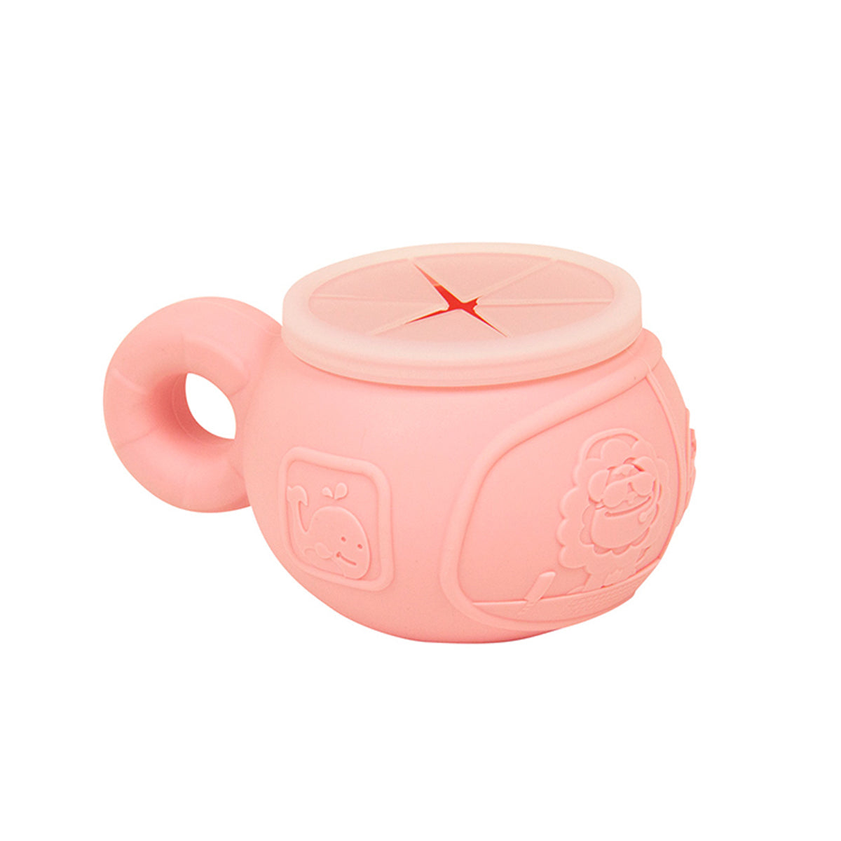 PORTA SNACKS COM TAMPA PORQUINHA POKEY - ROSA