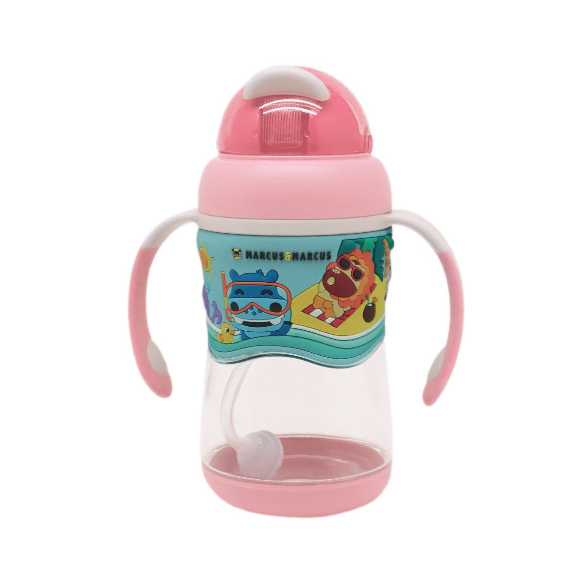 COPO ANTI-VAZAMENTO 420ML 2 ESTÁGIOS EM TRITAN ROSA