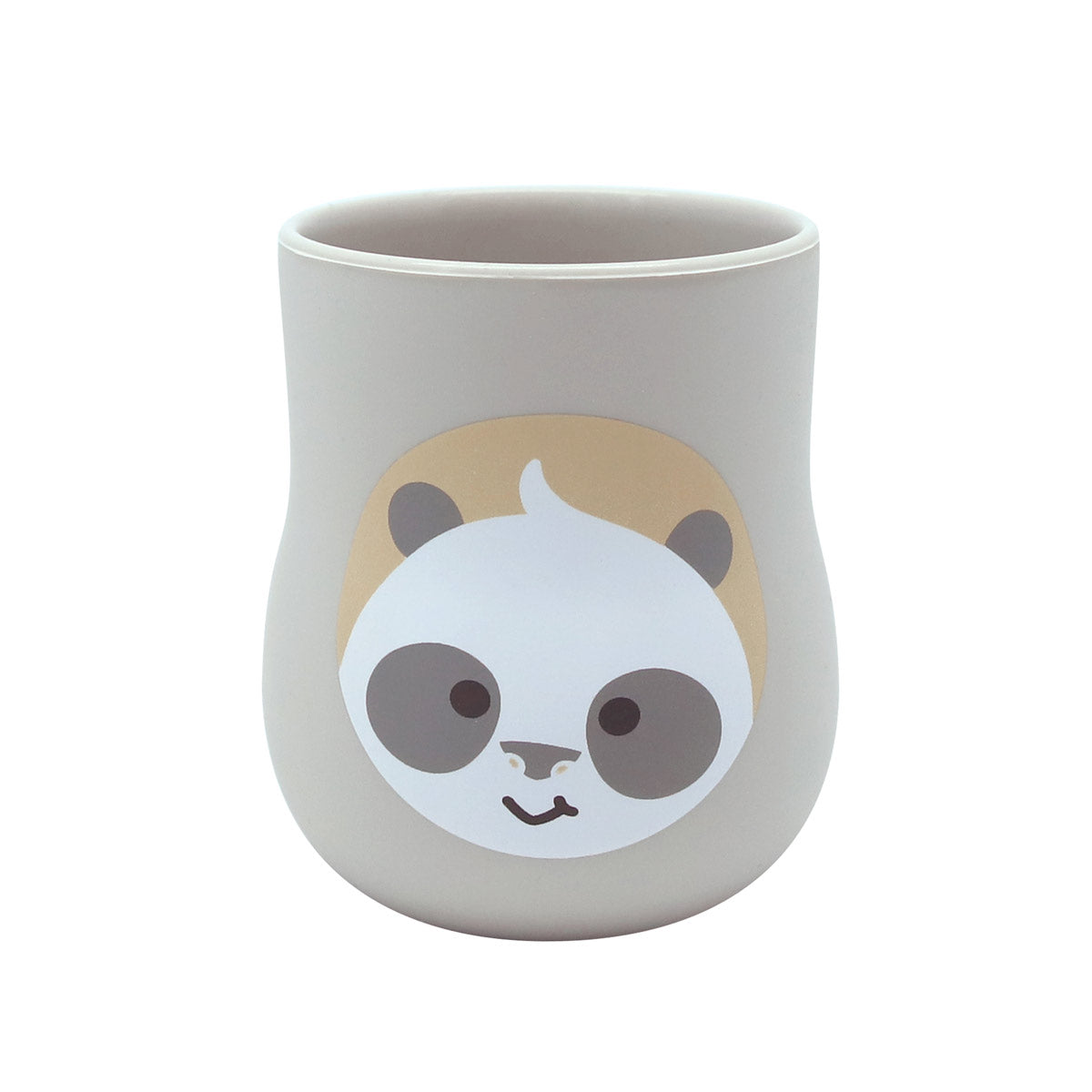 COPO ANATÔMICO EM SILICONE 120ML PANDA PEBBLE - CINZA