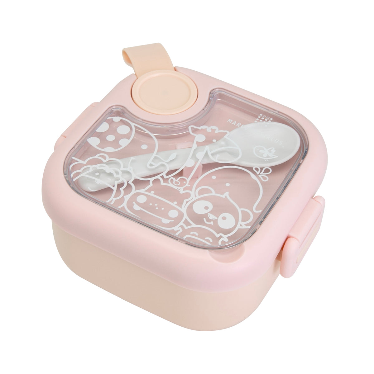 KIT VIAGEM 2 TIGELAS. COLHER E TESOURA ALIMENTAR ROSA