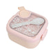 KIT VIAGEM 2 TIGELAS. COLHER E TESOURA ALIMENTAR ROSA