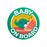 BABY ON BOARD PARA CARRO/VIDRO ELEFANTE OLLIE - VERDE